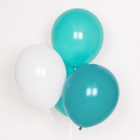 ballons menthe et vert 