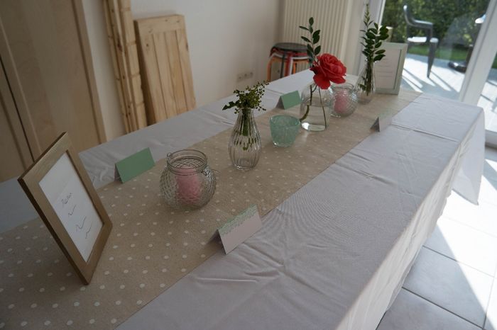 essai déco de table - crédit photo = moi ! lol