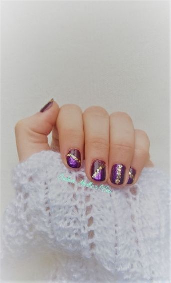 Manucure violet + or