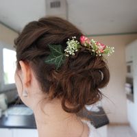 ma coiffure de mariée côté gauche