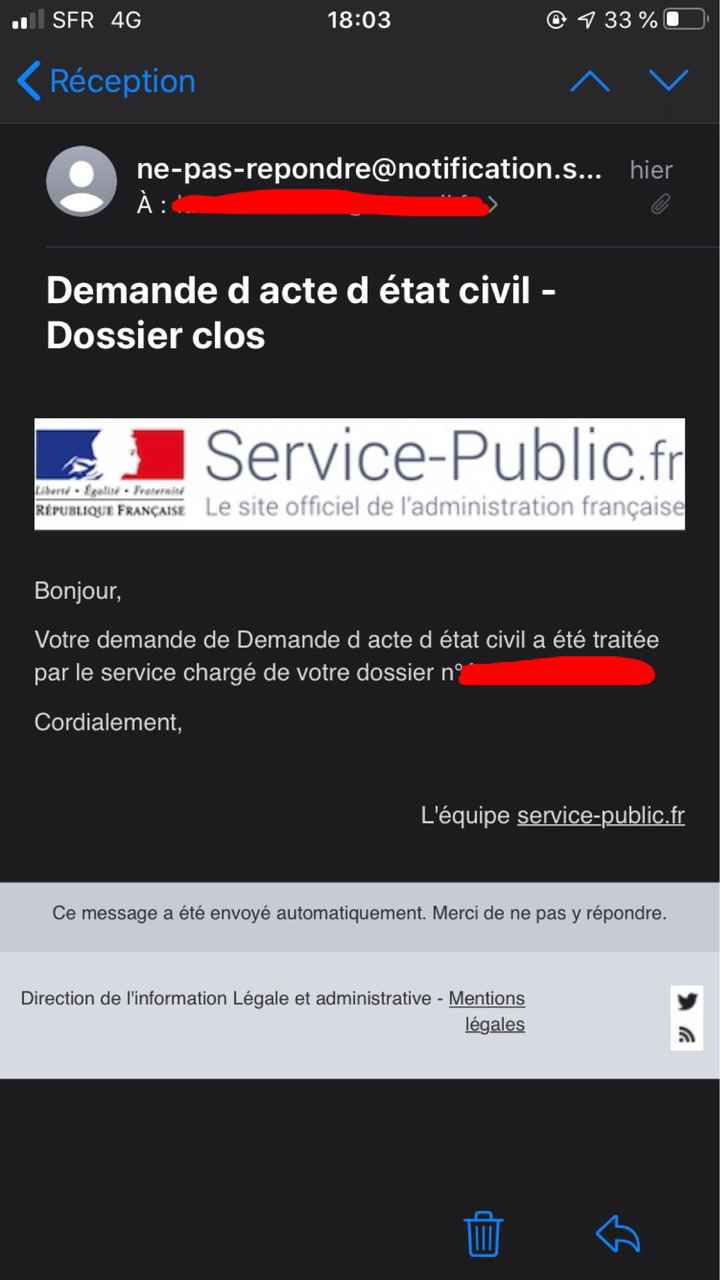 Acte de naissance - 1