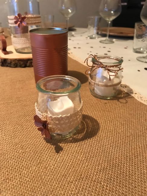 Déco champêtre (déco table + noeuds pour voiture) 2