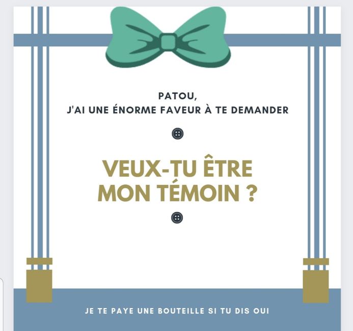 Demande de temoins 1