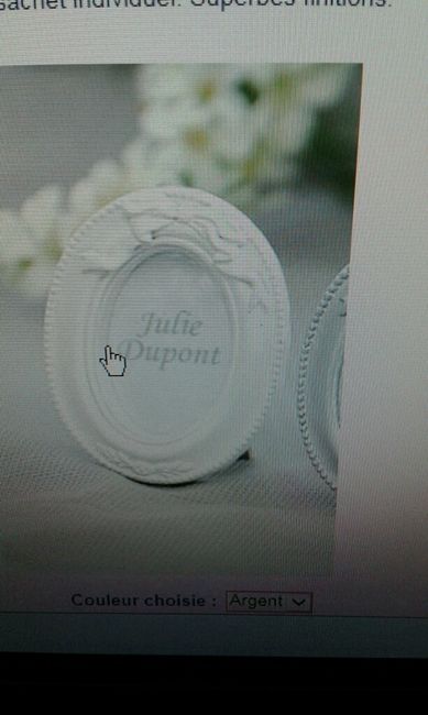 Petit cadre baroque blanc - 1