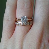 Association bague de fiancaille + alliance  - 1