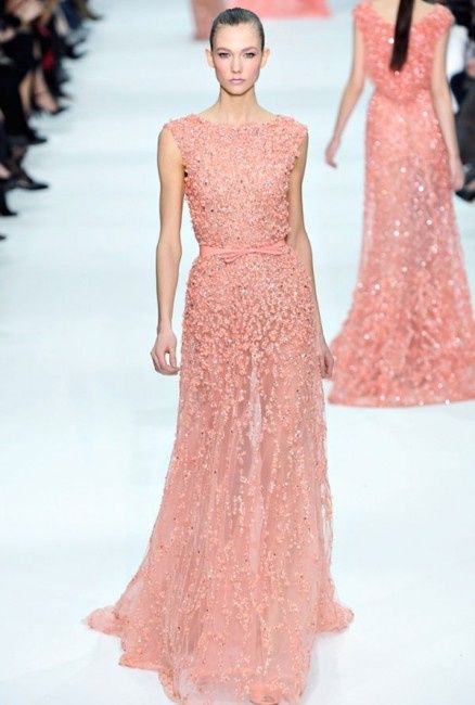Robe pastel de la collection Elie Saab Haute-Couture 2012.