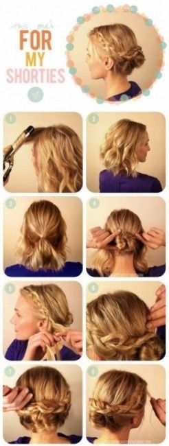 tuto coiffure pour cheveux courts