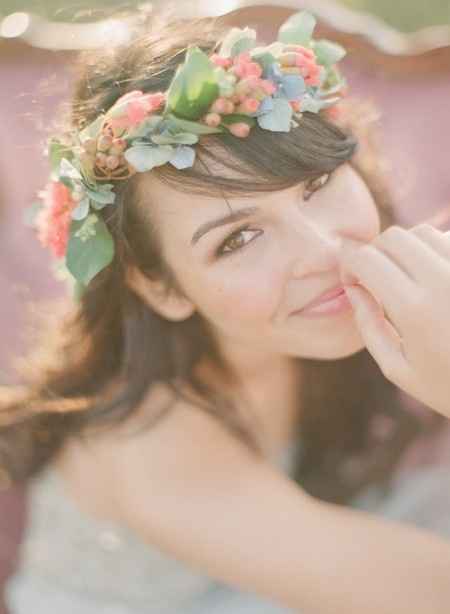 Headband de fleurs.