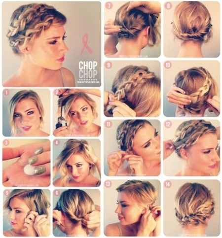 tuto coiffure pour cheveux courts