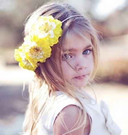 Idée coiffure pour les petites filles.