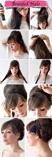 tuto chignon tressé