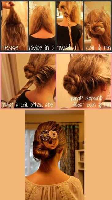 tuto chignon torsadé 