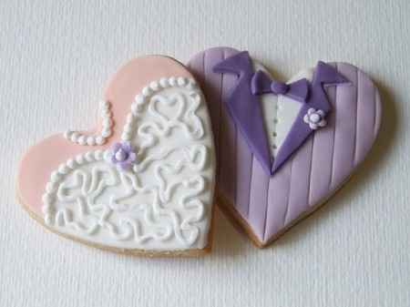 Des petits biscuits personnalisés pour le mariage