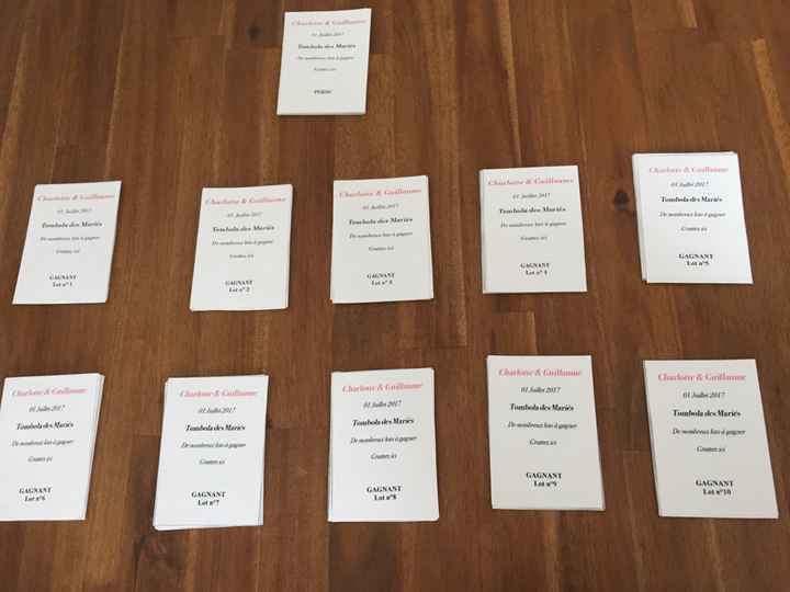 Nos tickets de tombola 😆 - 1