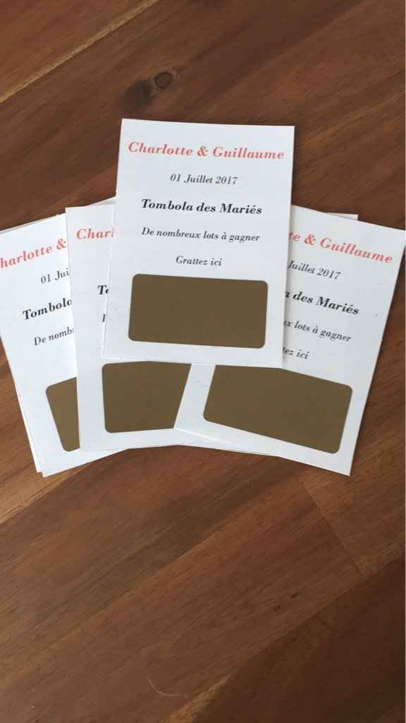 Nos tickets de tombola 😆 - 2