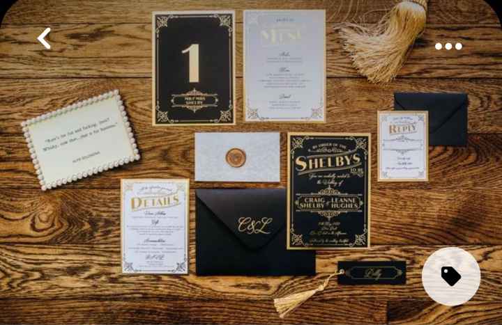 Faire part peaky blinders - 1