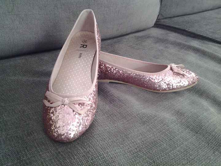 ballerine rose paillette