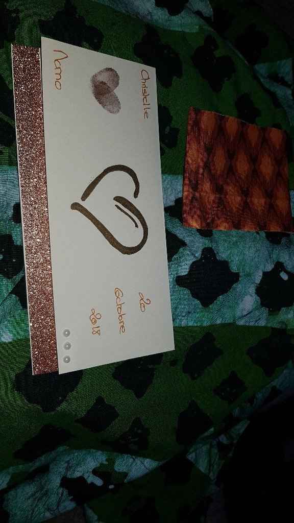 Faire-part fabriqués main - 2