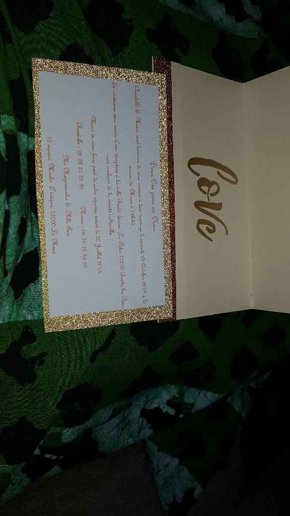 Faire-part fabriqués main - 4