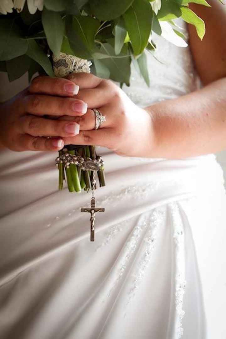 Mariée - bouquet de chapelet