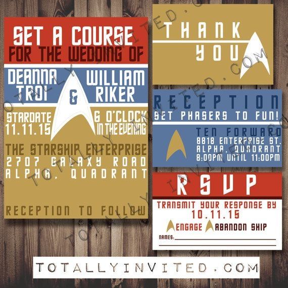 Faire part star trek