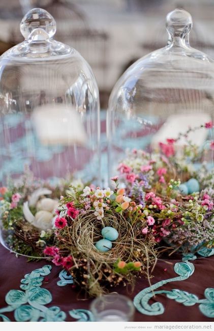 centre de table cloche