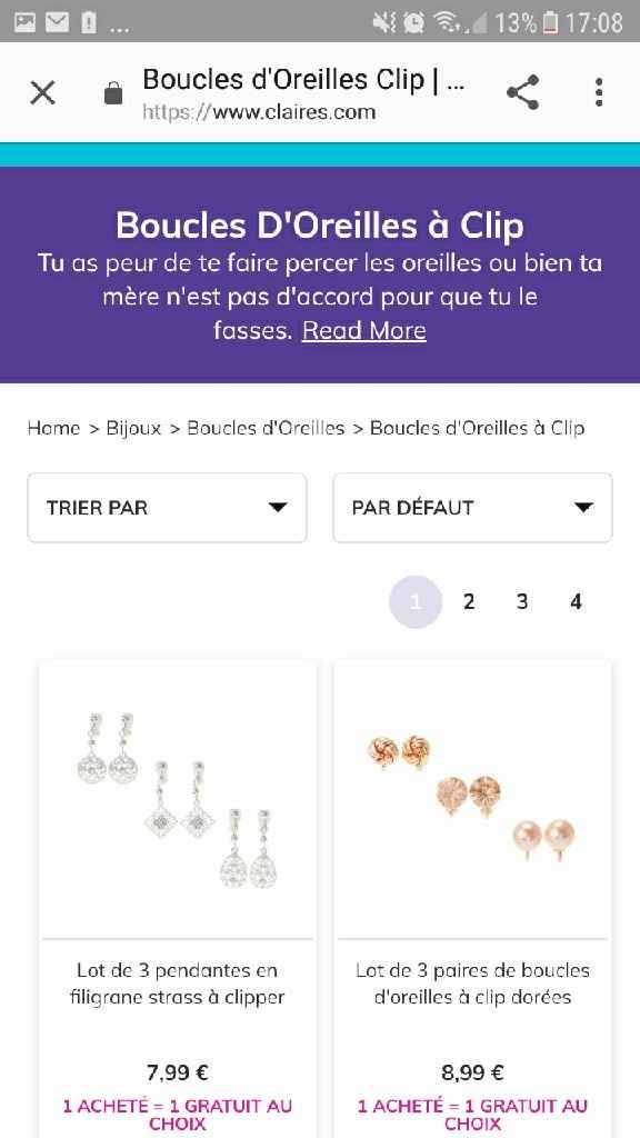 Boucle d'oreille - 1