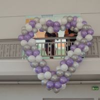 accrochage du coeur en ballon fait par nos soins