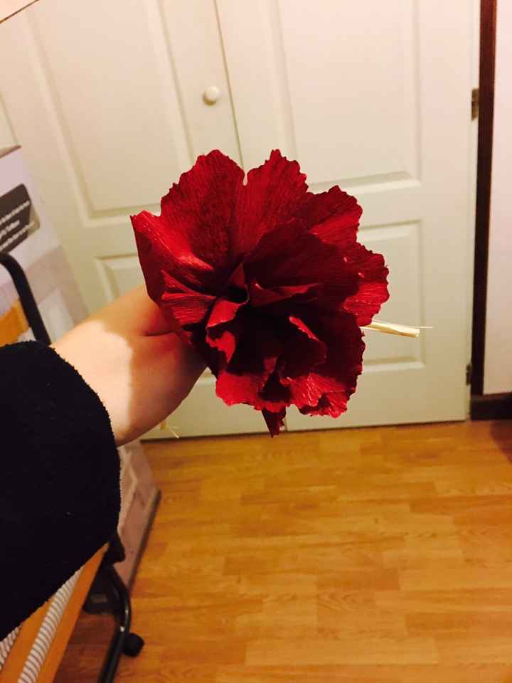 Fleur papier crépon - 2