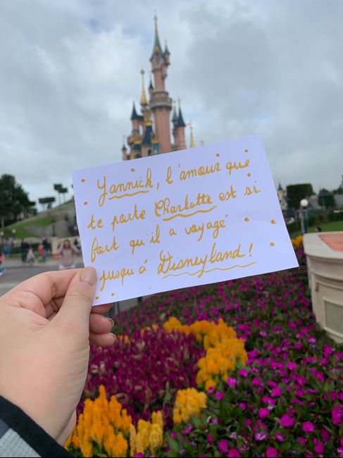 Proposition Love note à disneyland - 1