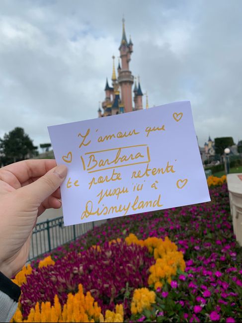 Proposition Love note à disneyland - 1