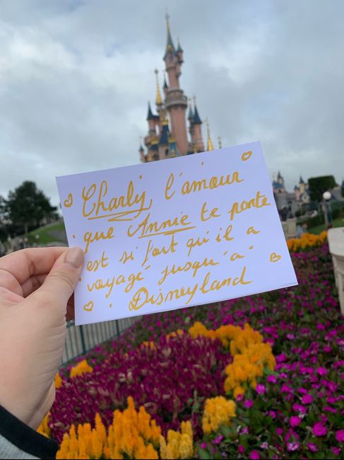 Proposition Love note à disneyland - 1