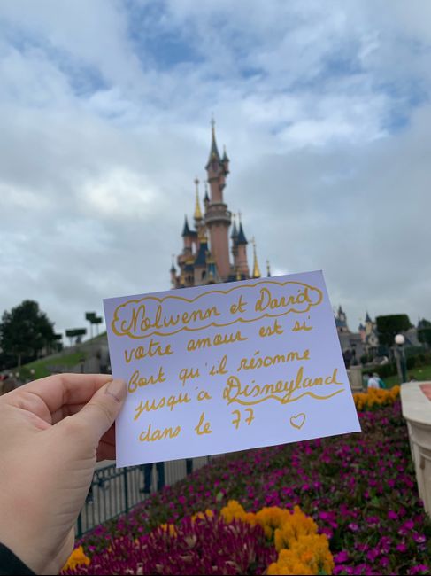 Proposition Love note à disneyland - 1