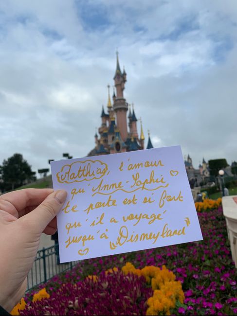 Proposition Love note à disneyland - 1