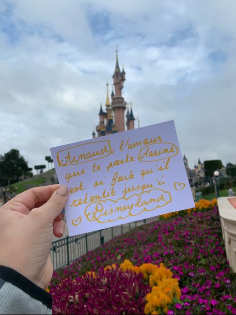 Proposition Love note à disneyland - 1