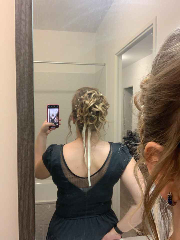 Essai coiffure et première retouche de la robe - 4