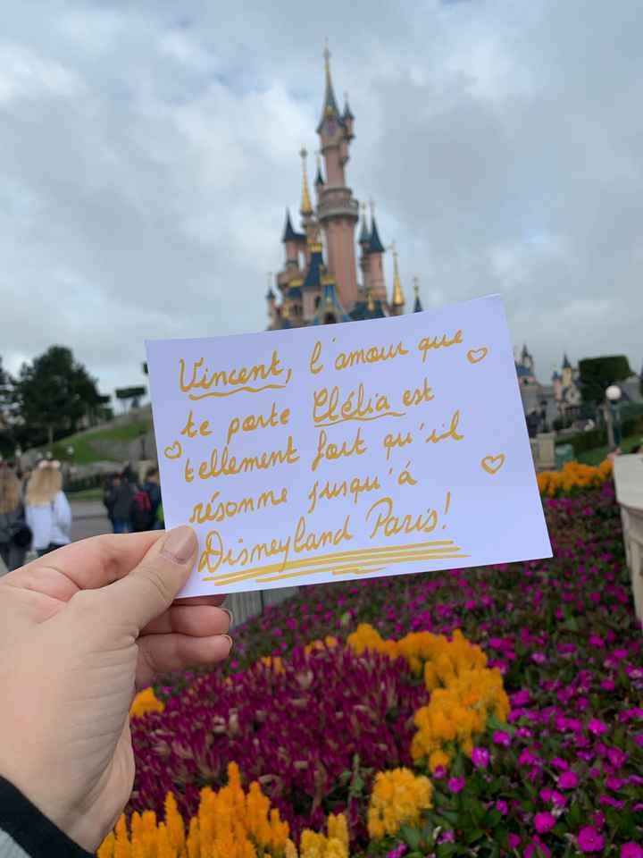 Proposition Love note à disneyland - 1