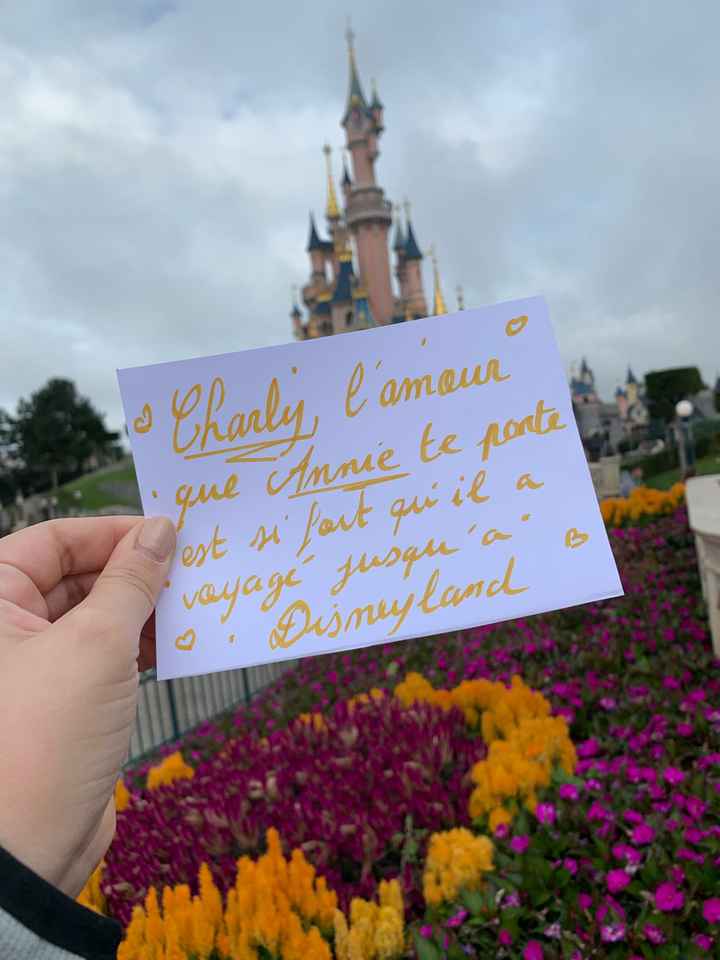 Proposition Love note à disneyland - 1