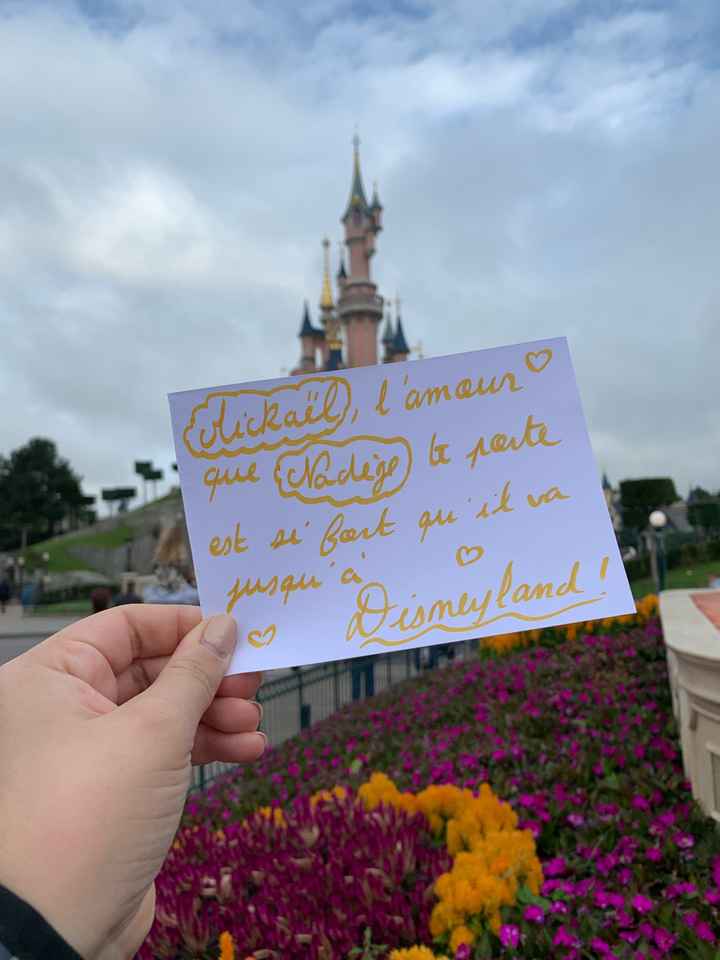 Proposition Love note à disneyland - 1