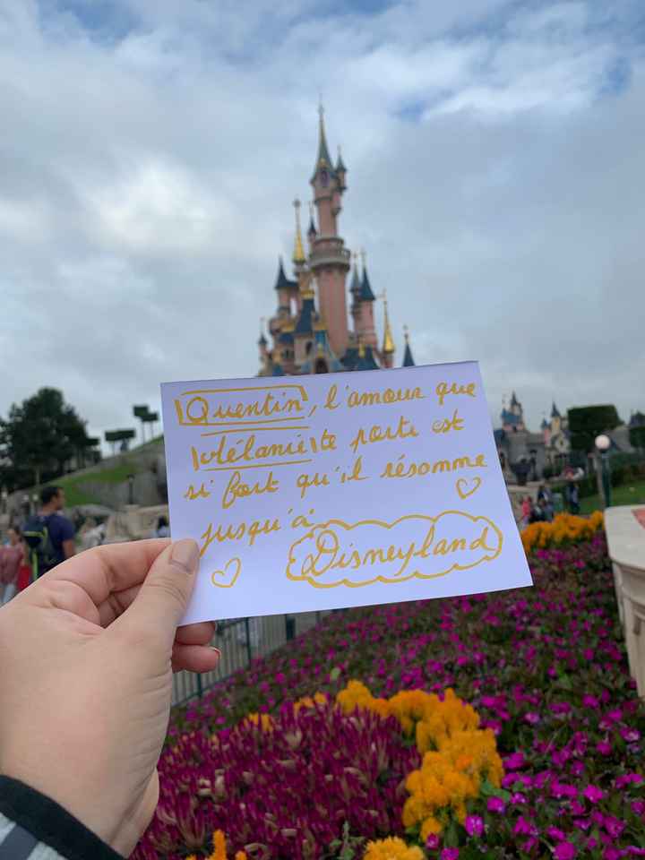 Proposition Love note à disneyland - 1