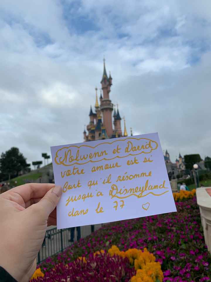 Proposition Love note à disneyland - 1