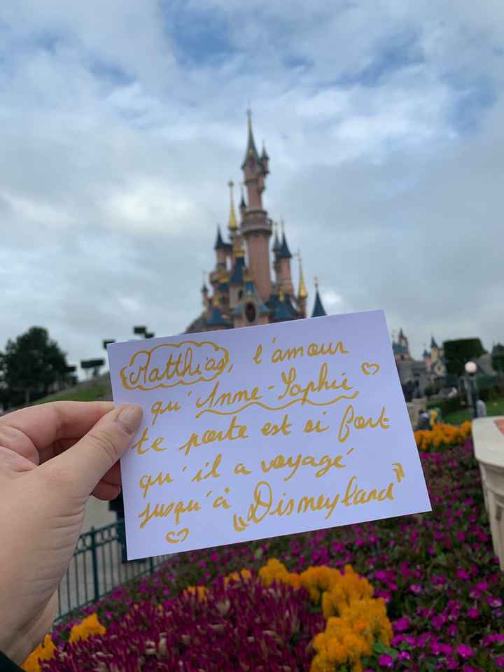 Proposition Love note à disneyland - 1