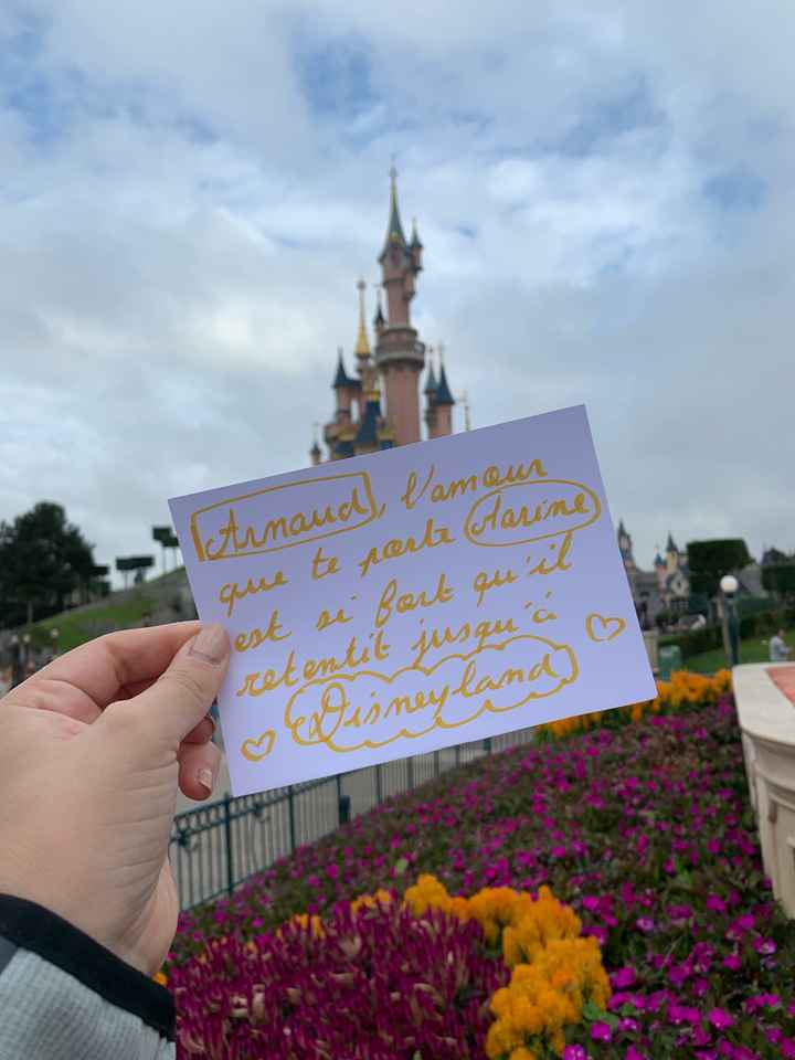 Proposition Love note à disneyland - 1