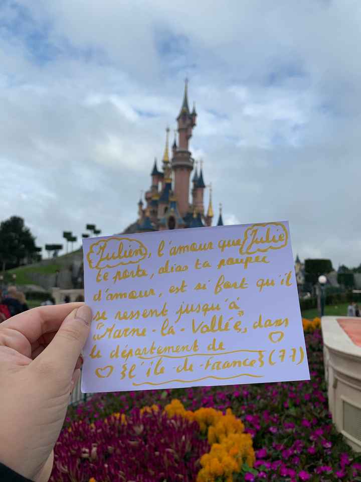 Proposition Love note à disneyland - 1
