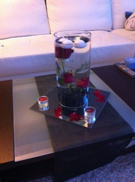 Centres de table avec fleurs immergées - 1