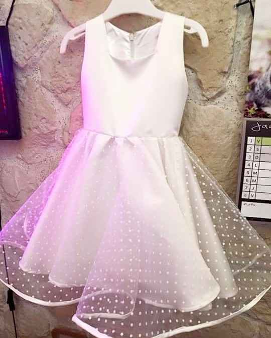 La robe de ma fille avec le même tulle que la mienne