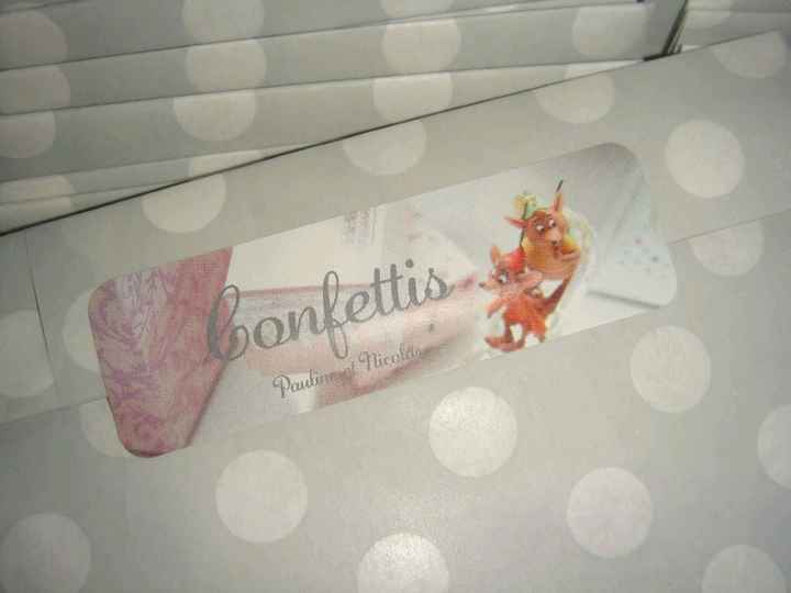 Pochettes confettis et mouchoirs larmes  de joie - 2