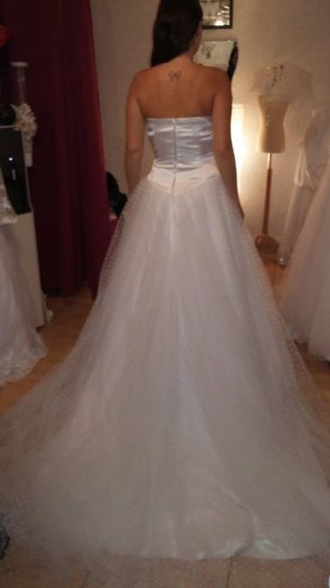 Ma robe tulle plumetis dos