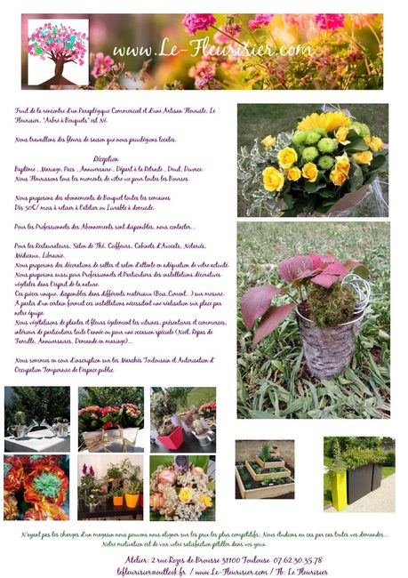 Présentation Le fleurisier Artisans à Toulouse