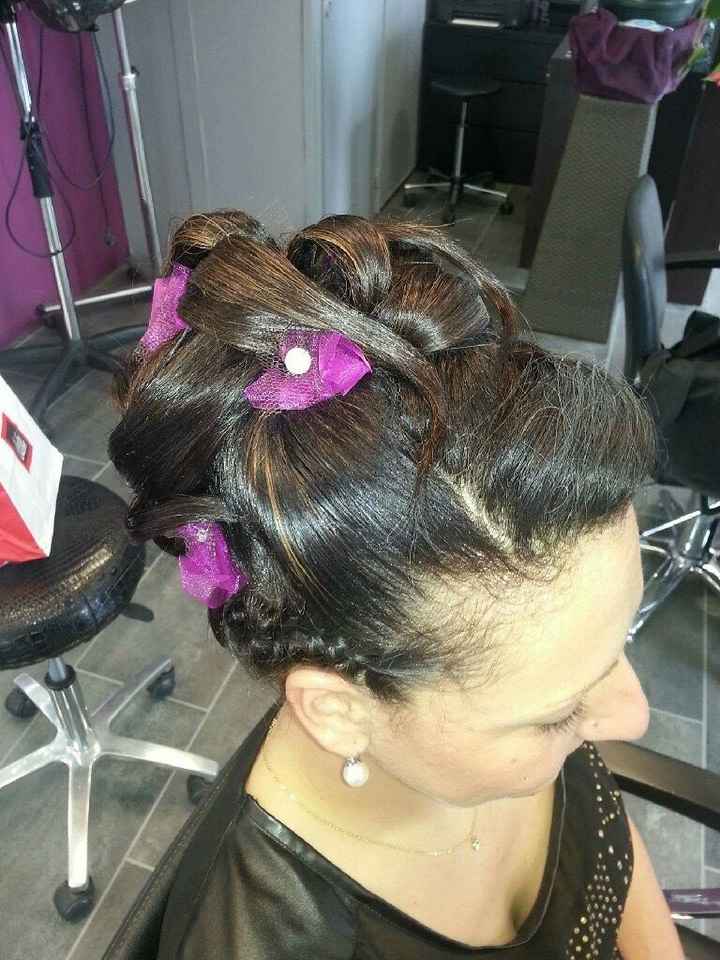 Essaie chignon. - 2